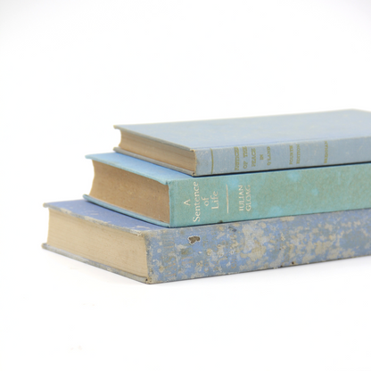 Antique Book Stack - Aqua