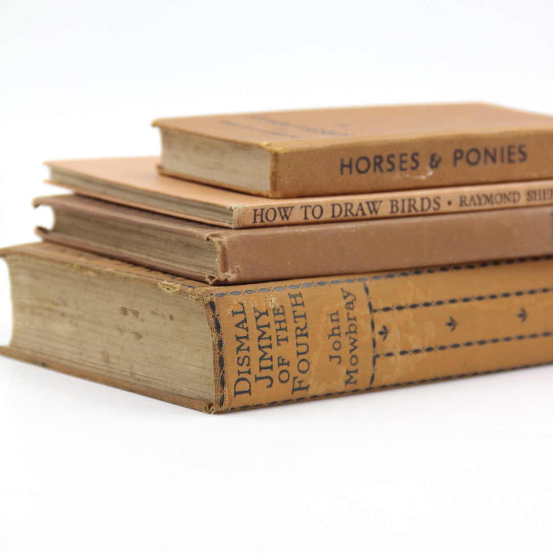 Antique Book Stack -  Marigold