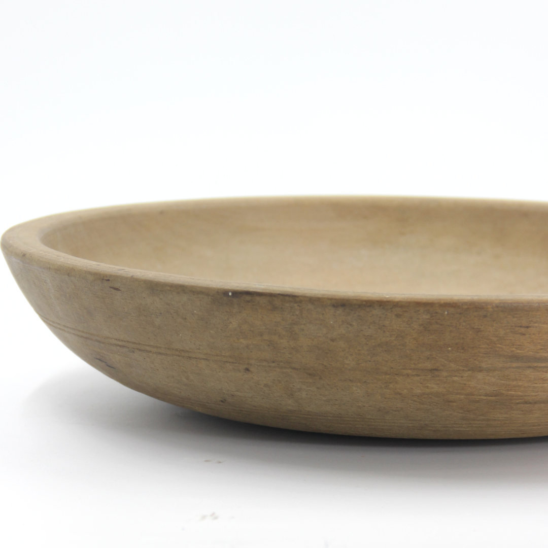 Antique French Oak Butter Bowl II