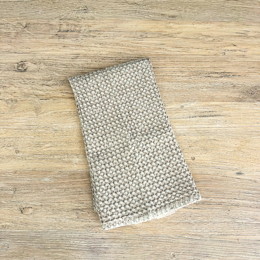 Organic Waffle Hand Towel - Natural