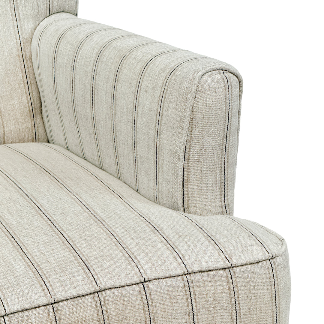 Cambridge Armchair | Pinstripe