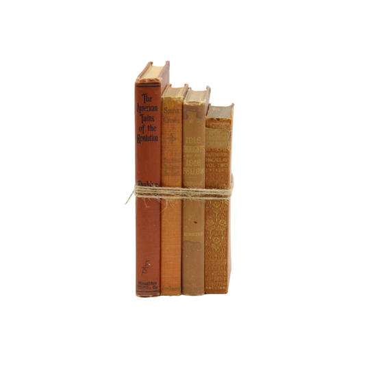 Antique Book Stack - Persimmon