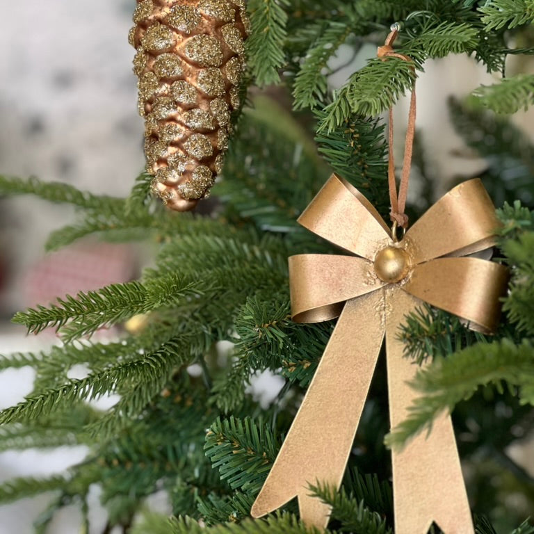 Brass Bow Ornament