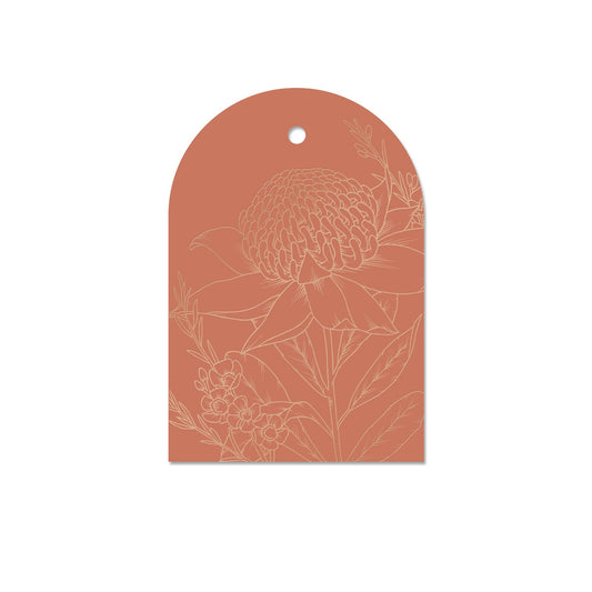 Waratah Gift Tags | Set of 4