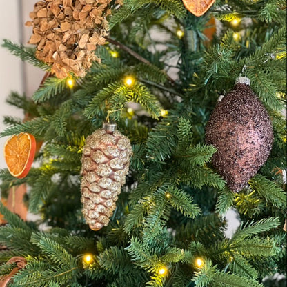 Brown Beaded Drop Ornament