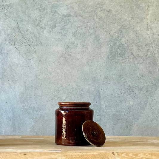 Antique James Campbell Brisbane Lidded 3Q Crock