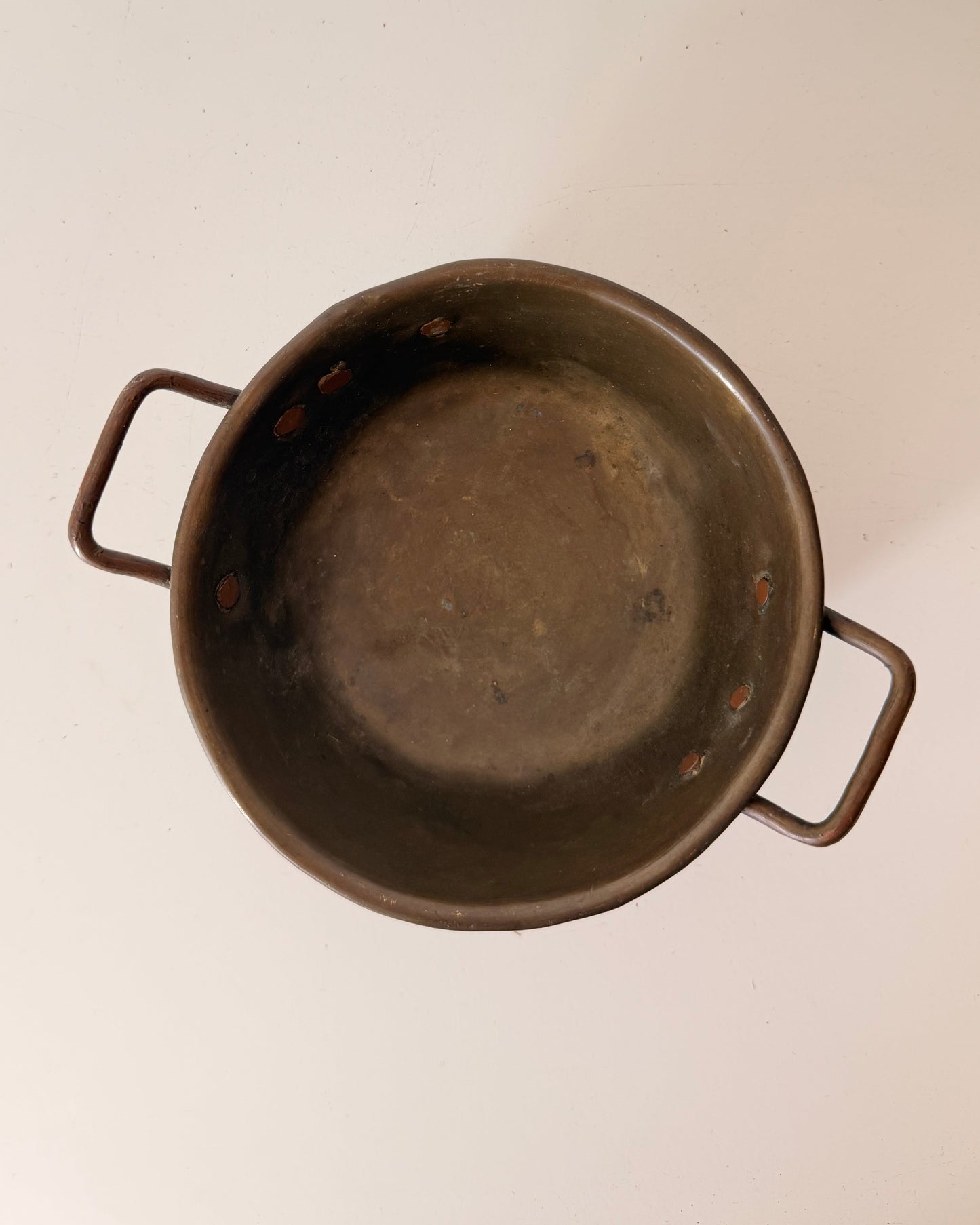Vintage Brass & Copper Mini Pot