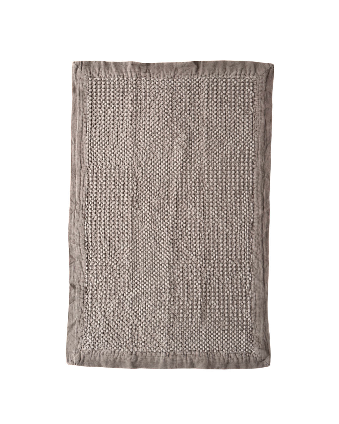 Organic Cotton Waffle Bathmat | Milk Chocolate