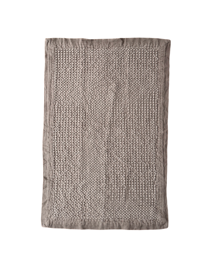 Organic Cotton Waffle Bathmat | Milk Chocolate