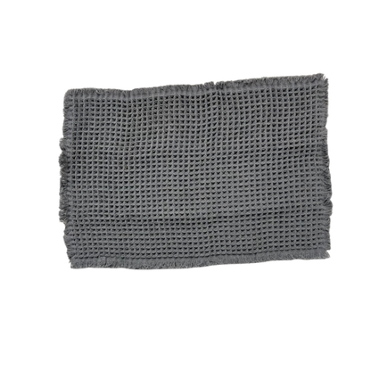Waffle Non-slip Bath Mat | Charcoal