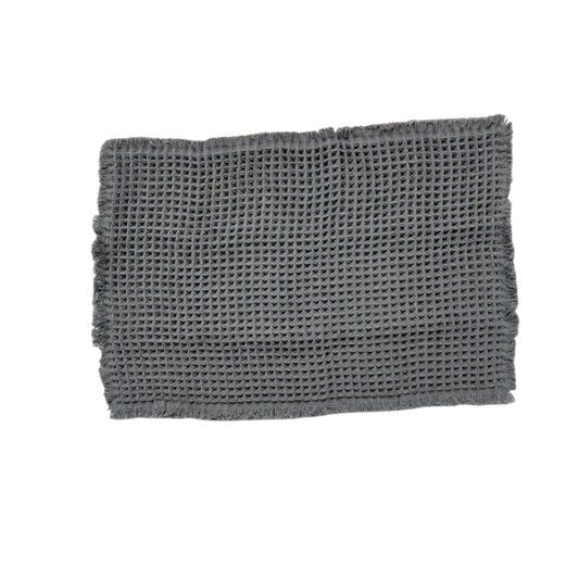 Waffle Non-slip Bath Mat | Charcoal