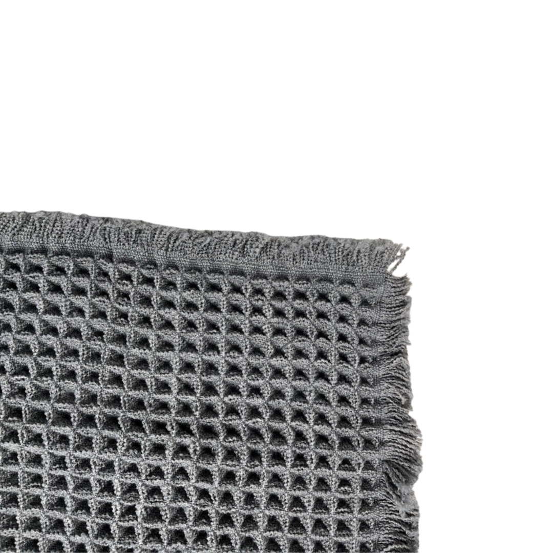 Waffle Non-slip Bath Mat | Charcoal