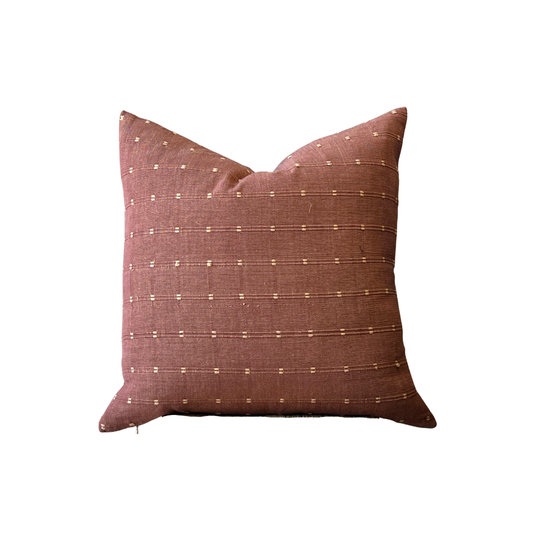 Bedouin Stripe Cushion | Burgundy