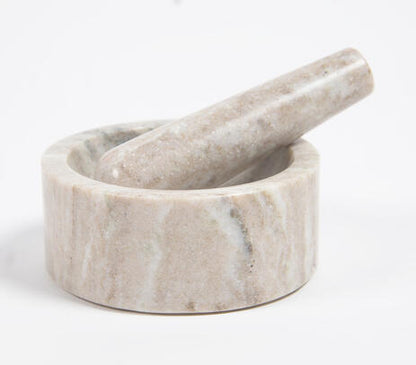 Marble Mortar and Pestle