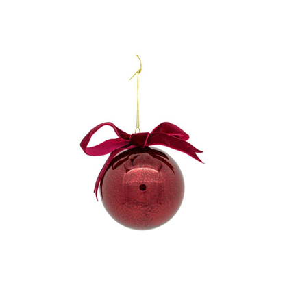 Antique Burgundy Bow Bauble