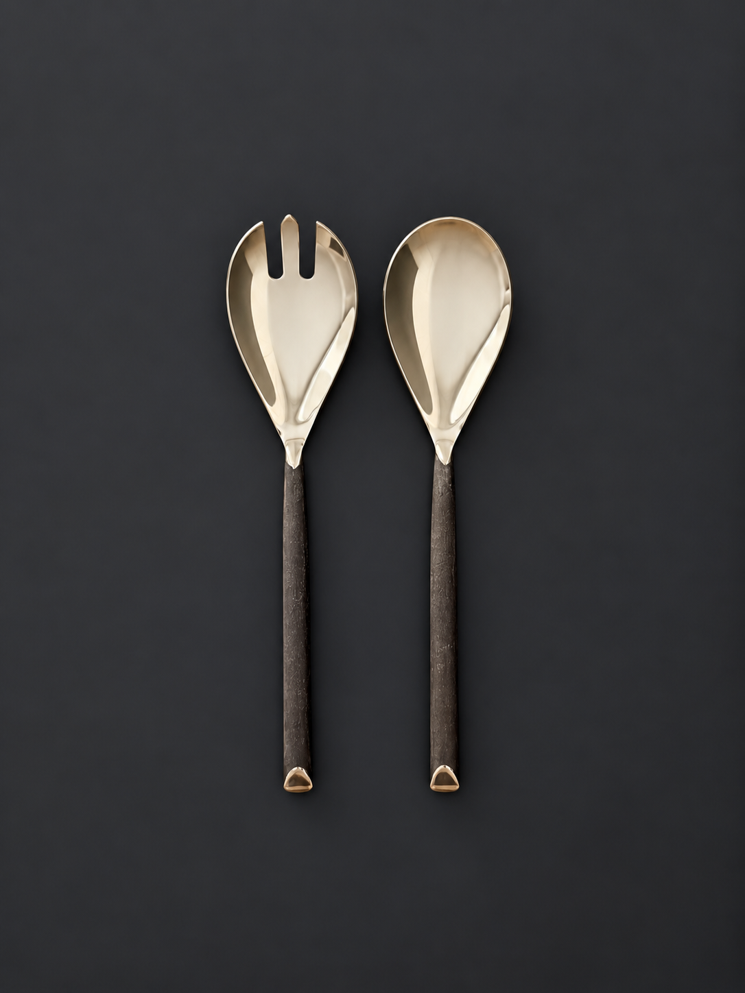 Burnished Serving Spoons