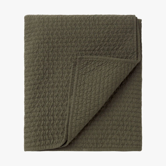 Aspen Pure Cotton Quilt | Deep Olive