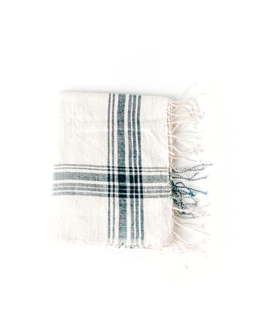 Cabin Hatch Handwoven Hand Towel | Navy