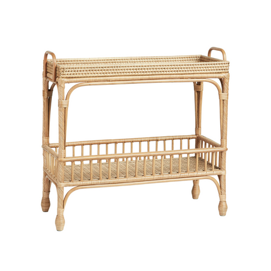 Calais Rattan Bar Cart