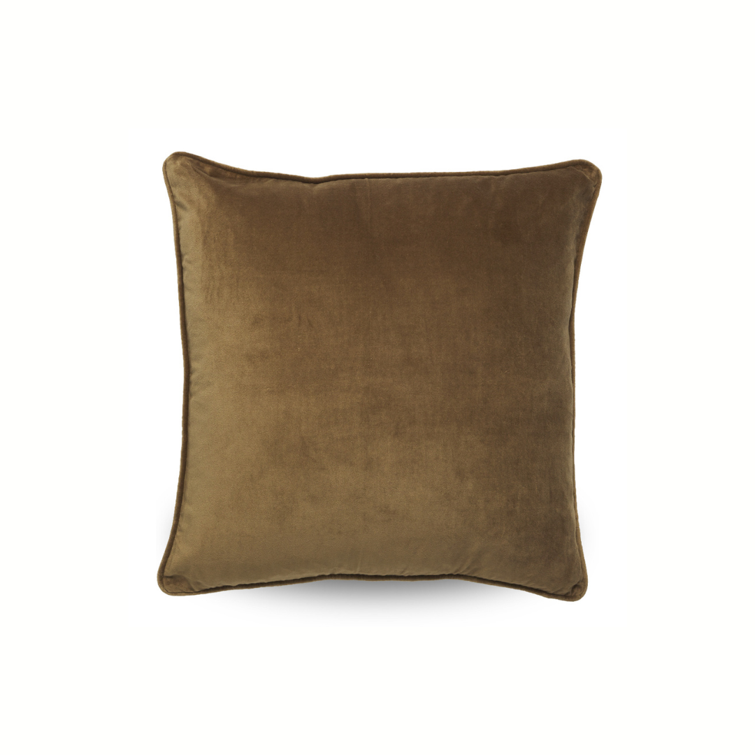 Classic Velvet Cushion | Caramel