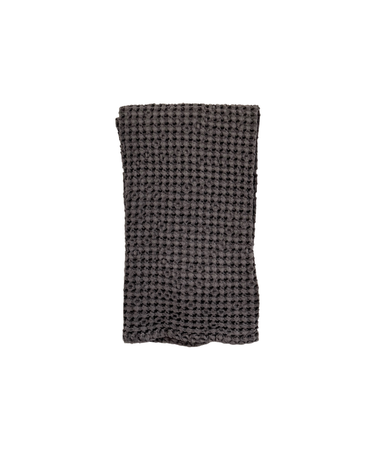 Waffle Hand Towel | Charcoal