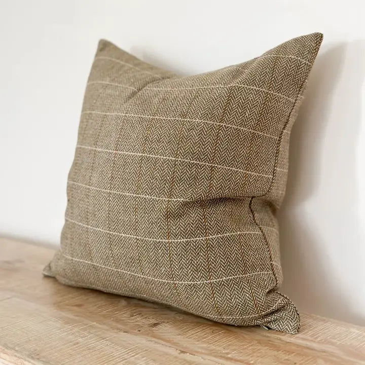 Charles Wool Blend Herringbone Cushion | 45cm x 45cm