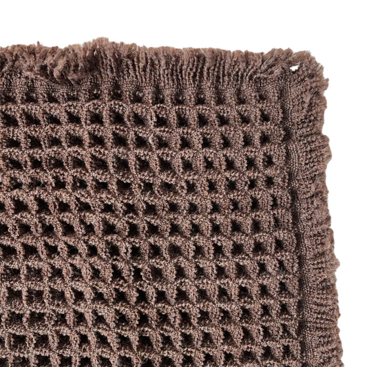 Waffle Non-Slip Bath Mat | Chocolate
