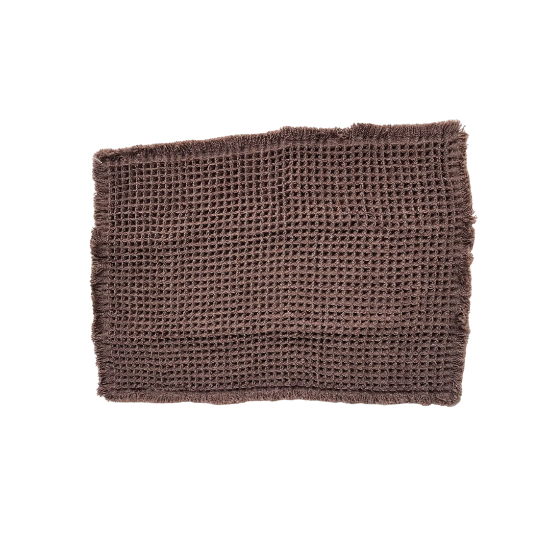 Waffle Non-Slip Bath Mat | Chocolate