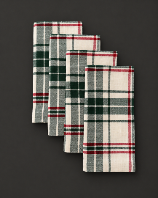 Christmas Plaid Napkin | Set of 4