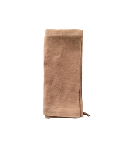French Linen Tea Towel | Clay
