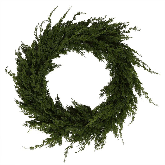 Faux Cypress Wreath 70cm