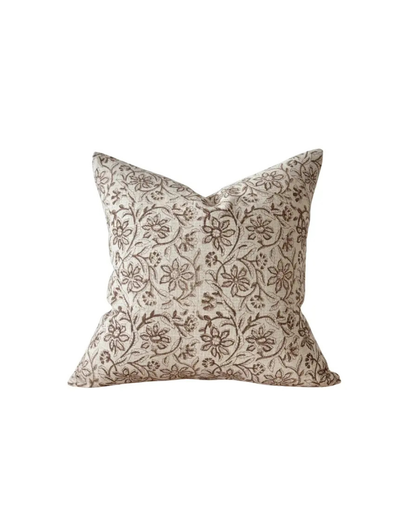 Daisy Block Print Cushion | 45cm x 45cm