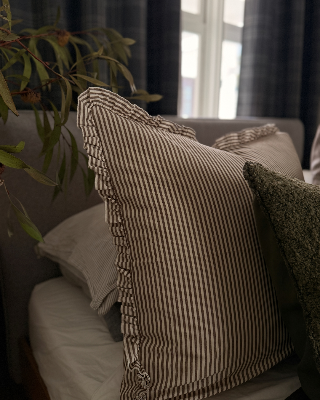 Darcy Ruffle Euro Cushion | 65cm x 65cm