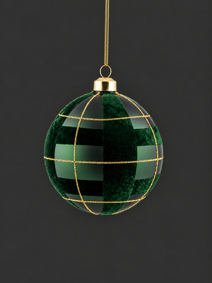 Emerald Tartan Bauble