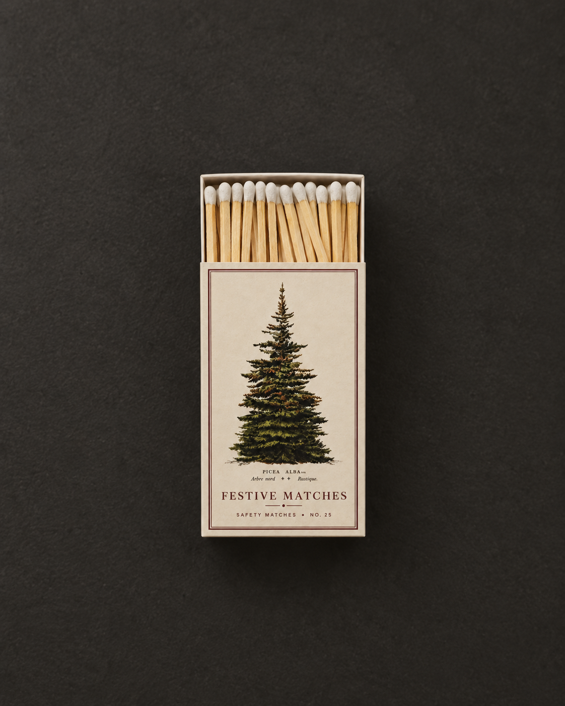 Festive Matches Box | Vintage Tree