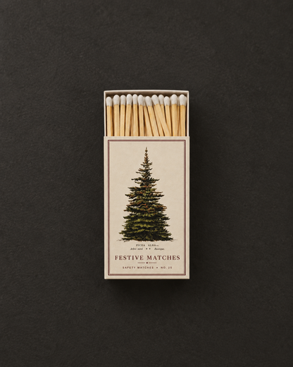 Festive Matches Box | Vintage Tree