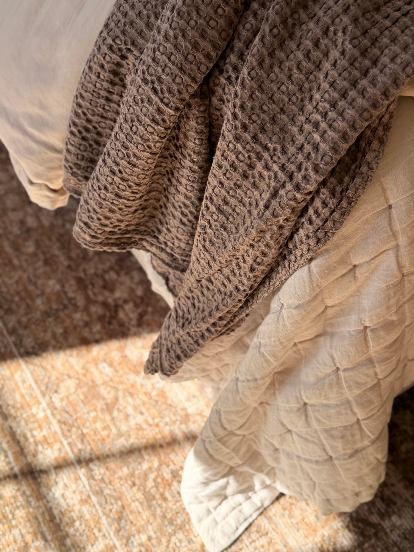 Waffle Weave Throw Blanket | King