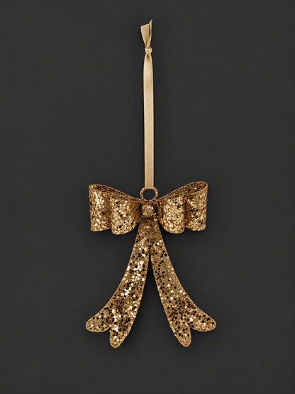 Sequin Bow Ornament