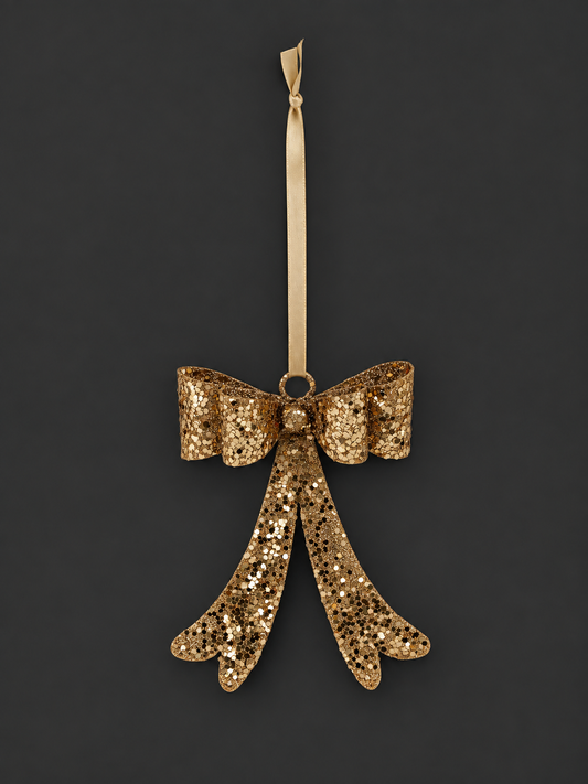 Sequin Bow Ornament