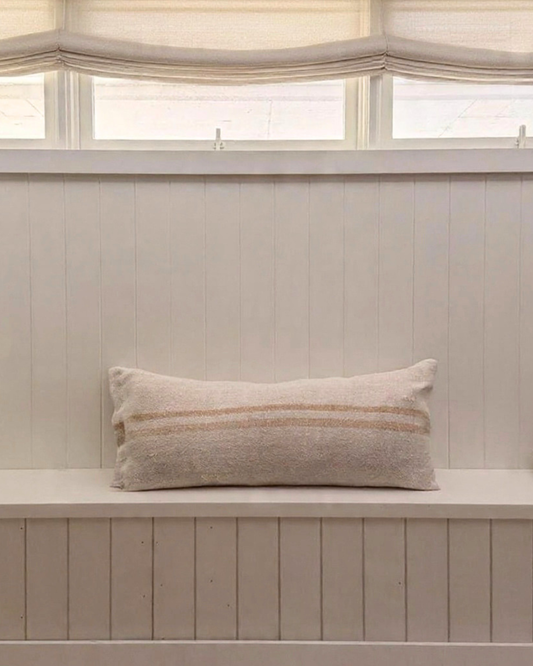 Vintage Grain Sack Cushion | Apricot