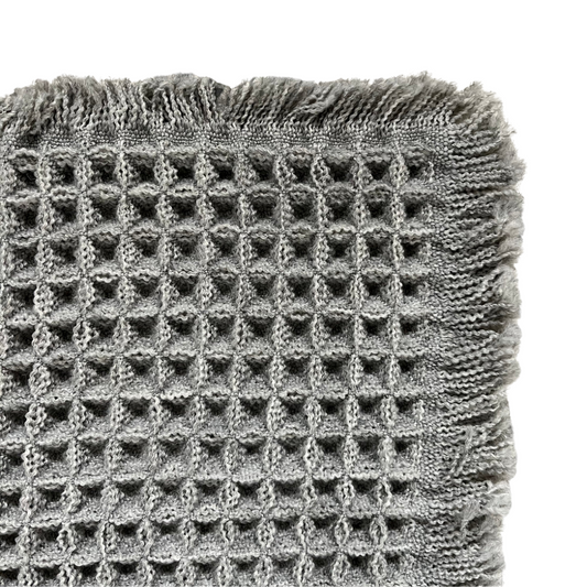 Waffle Non-slip Bath Mat | Grey
