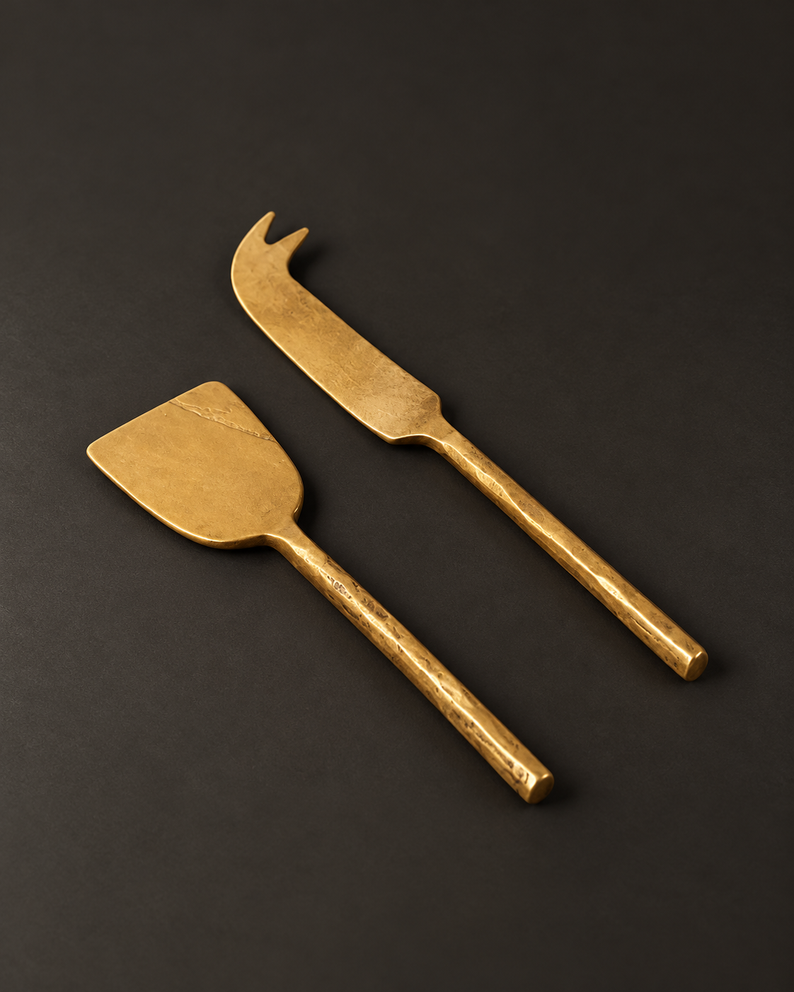 Organic Brass Cheese Set