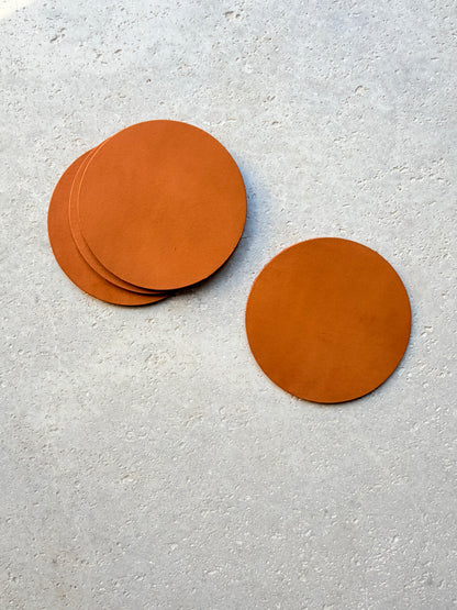 Isabel Leather Coasters | Set of 4
