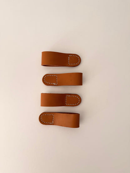 Isabel Leather Napkin Rings | Set of 4