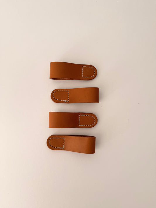 Isabel Leather Napkin Rings | Set of 4