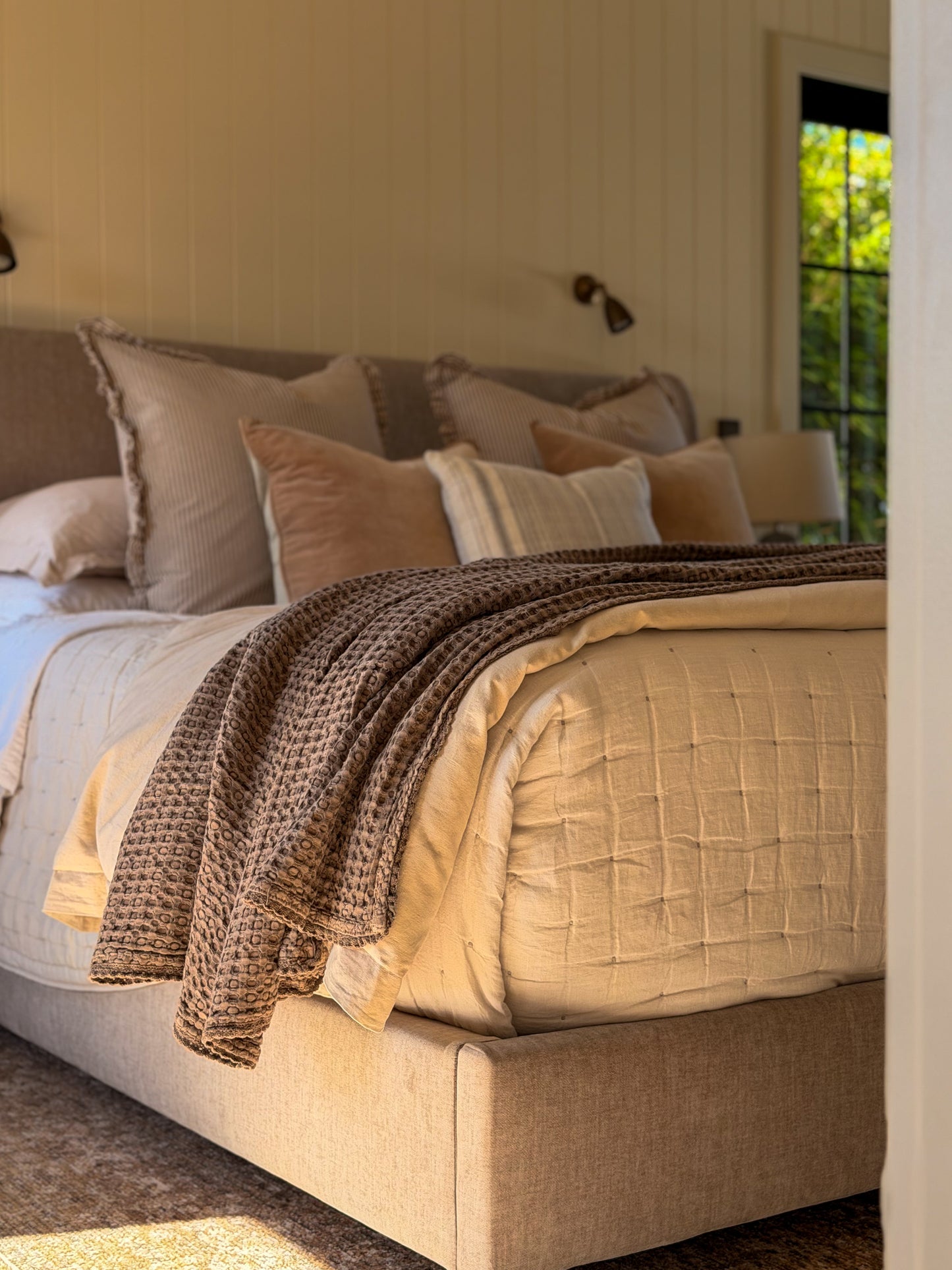 Waffle Weave Throw Blanket | King