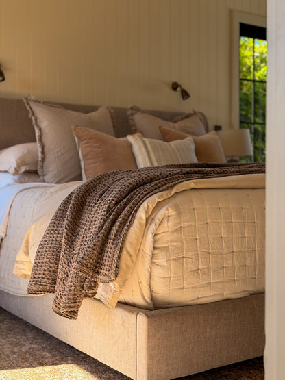 Waffle Weave Throw Blanket | King