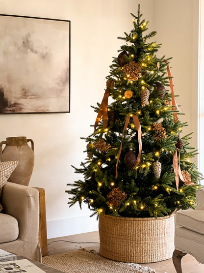 225cm Pre-Lit Spruce Christmas Tree