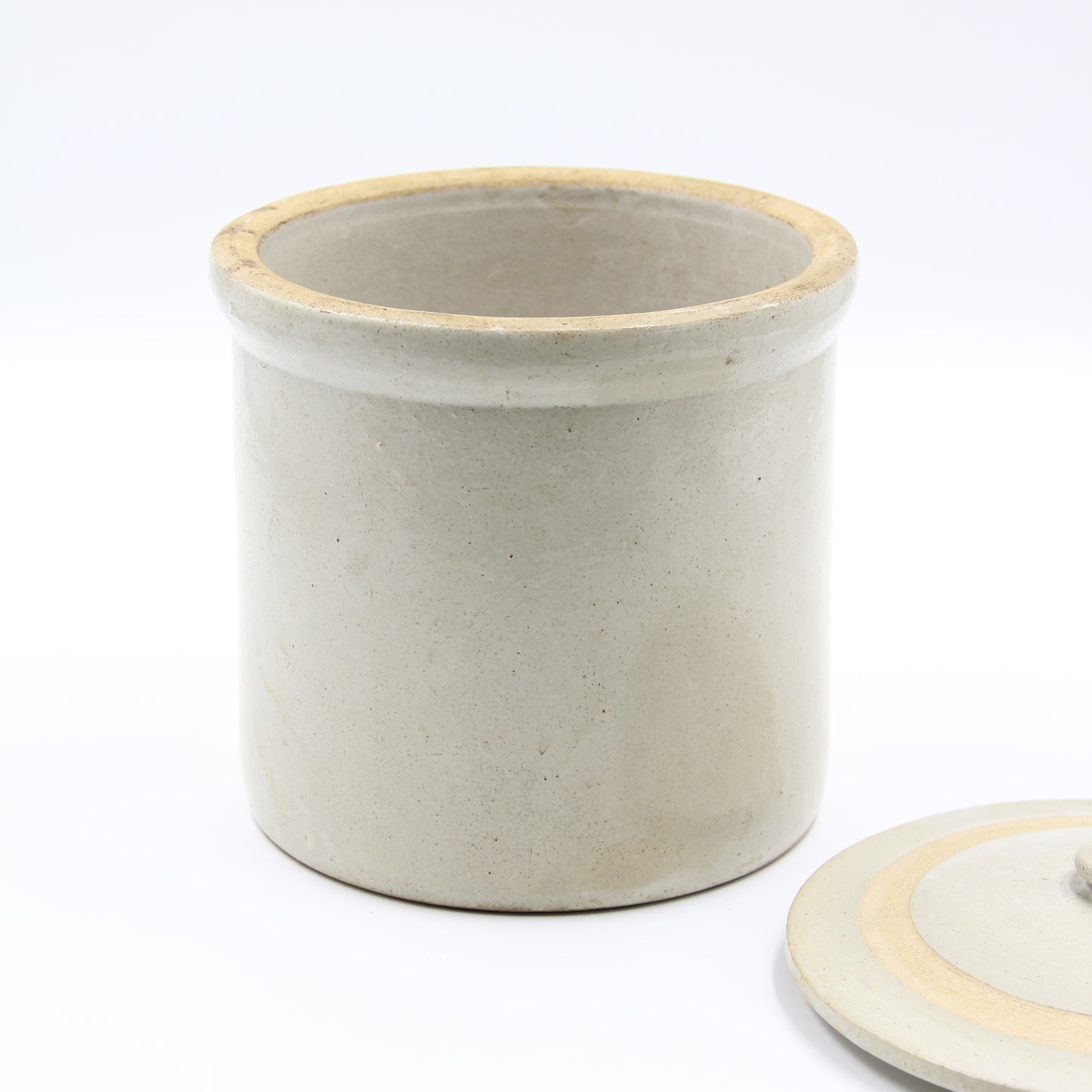 Vintage Stoneware Crock with Lid