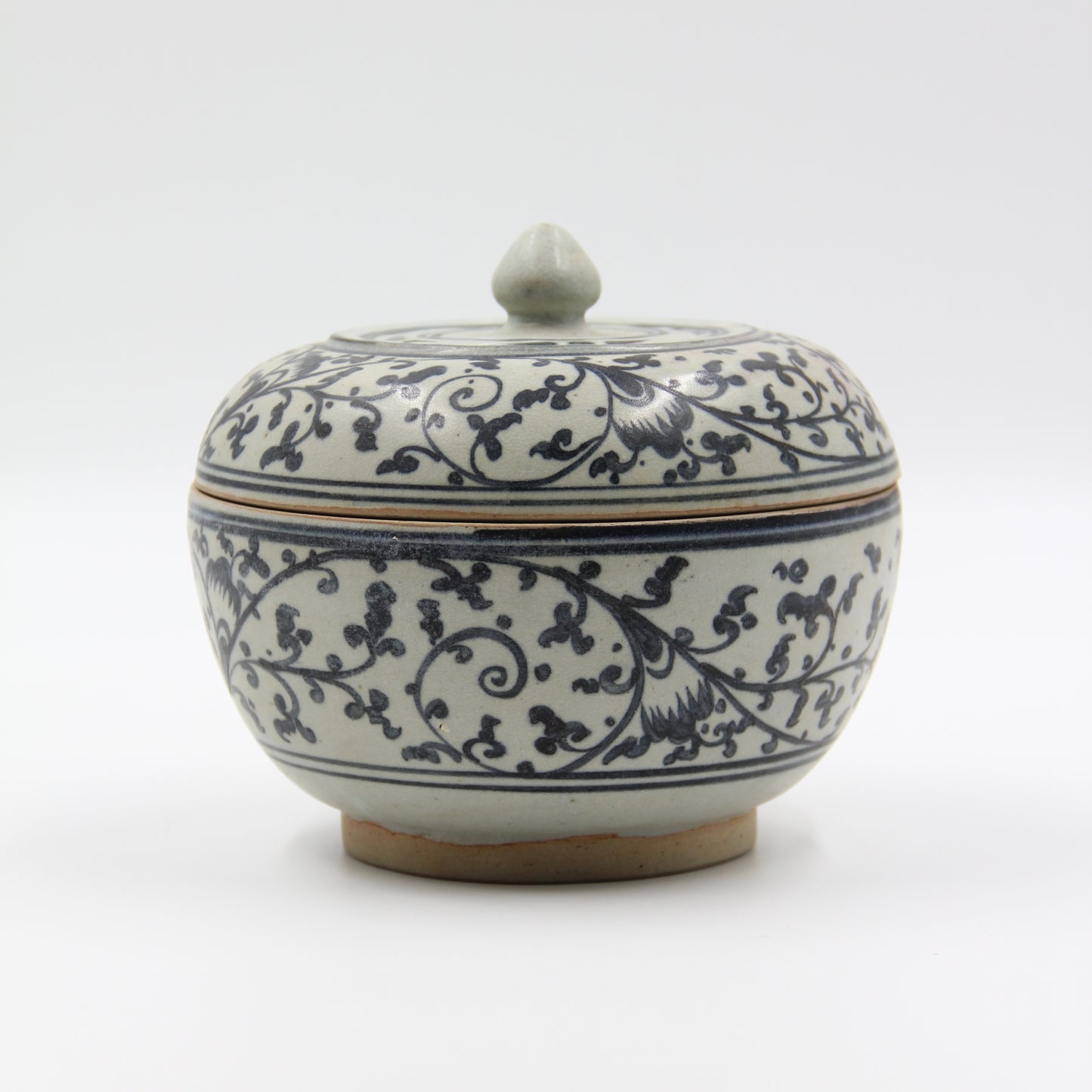 Hand-painted Ceramic Bowl with Lid